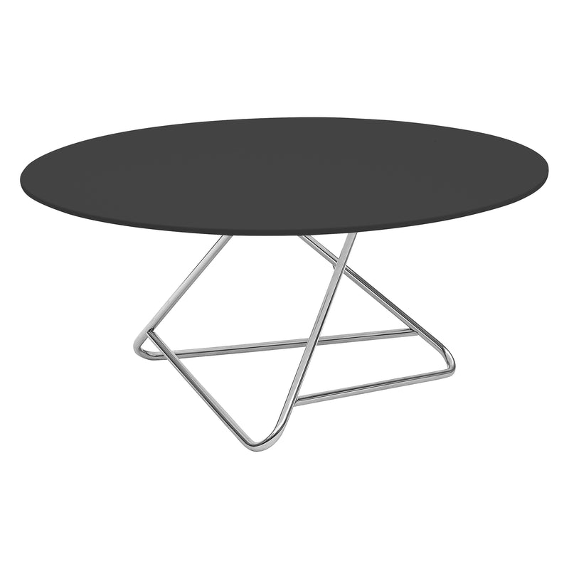 Softline - Tribeca Beistelltisch | large / Chrom/schwarz lackiert