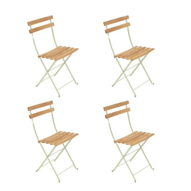 Fermob - Bistro Klappstuhl Naturel Set | lindgrün