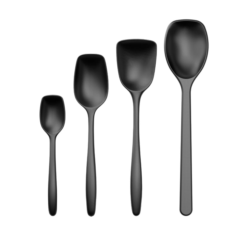 Rosti - Classic Rührlöffel-Set | 4er-Set / carbon schwarz