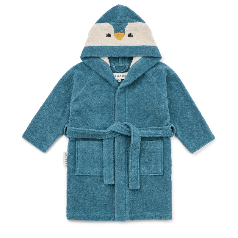 LIEWOOD - Lily Bademantel | 3 - 4 Jahre / Pinguin/oceanview mix, 5 - 6 Jahre / Pinguin/oceanview mix, 7 - 8 Jahre / Pinguin/oceanview mix
