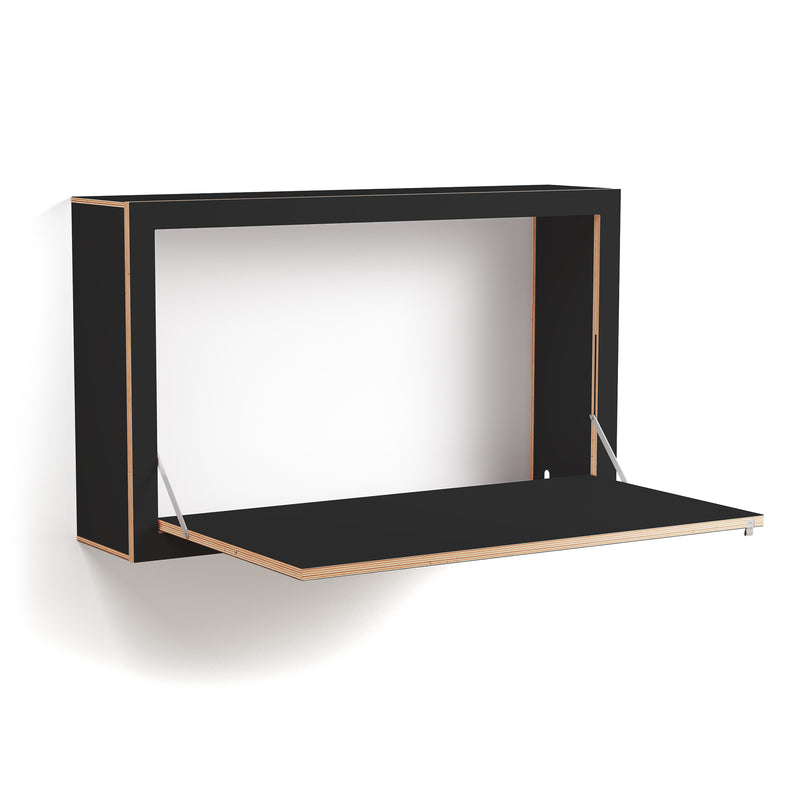 Ambivalenz - Fläpps Box Schreibtisch | 100 x 60 x 20 cm / schwarz