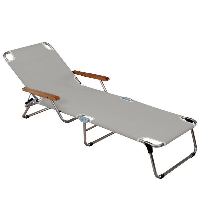 Fiam - Amigo Liege mit Armlehne | grau