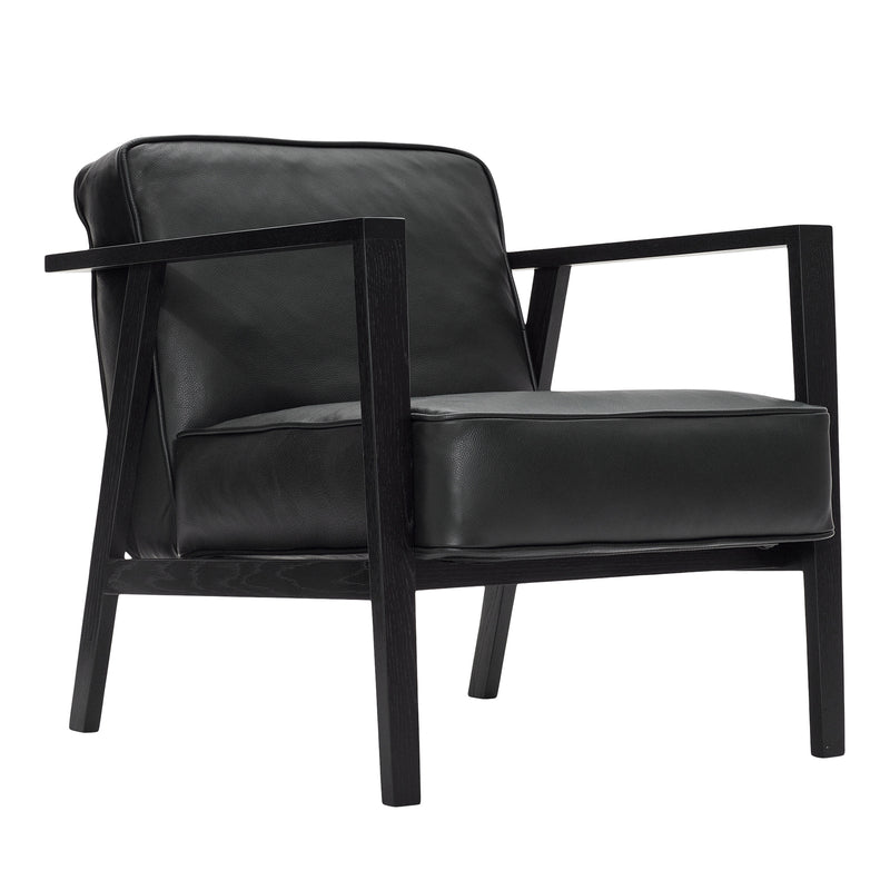 Andersen Furniture - LC1 Lounge Sessel | Eiche schwarz lackiert / Leder Sevilla schwarz (4001)