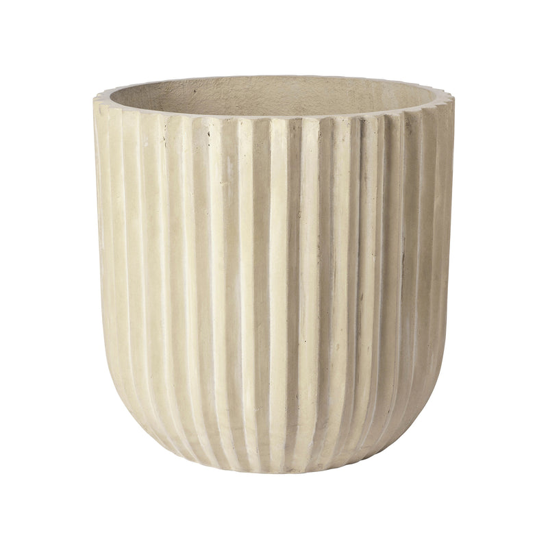 Broste Copenhagen - Fiber Pflanztopf | einzeln / antique beige
