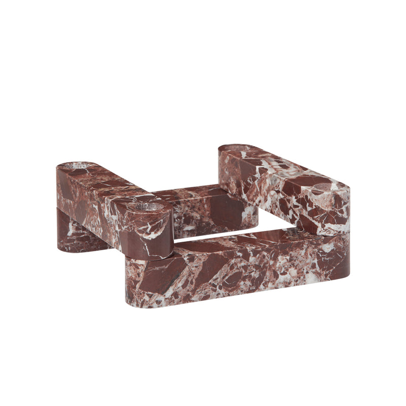 Ferm Living - Newel Modular Kerzenhalter | Marmor rosso levanto