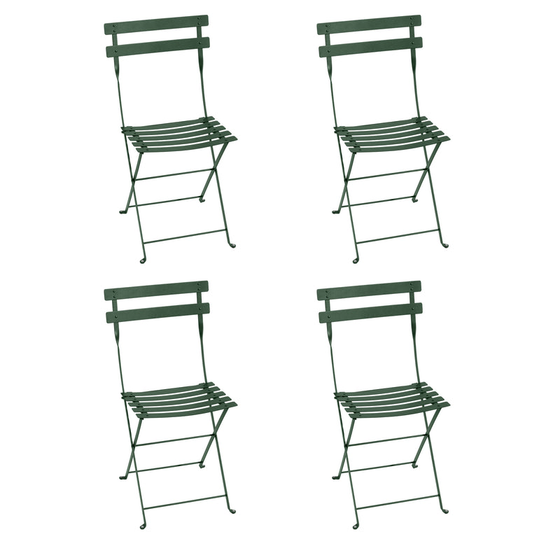 Fermob - Bistro Klappstuhl Metall (4er-Set) | zederngrün