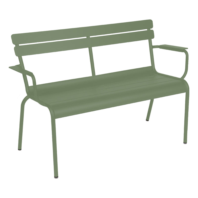 Fermob - Luxembourg Gartenbank mit Armlehne | kaktus