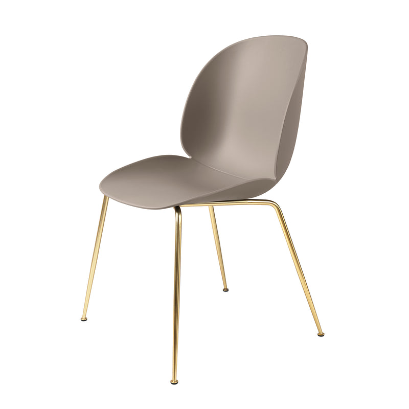 Gubi - Beetle Stuhl (Metall) | new beige / messing