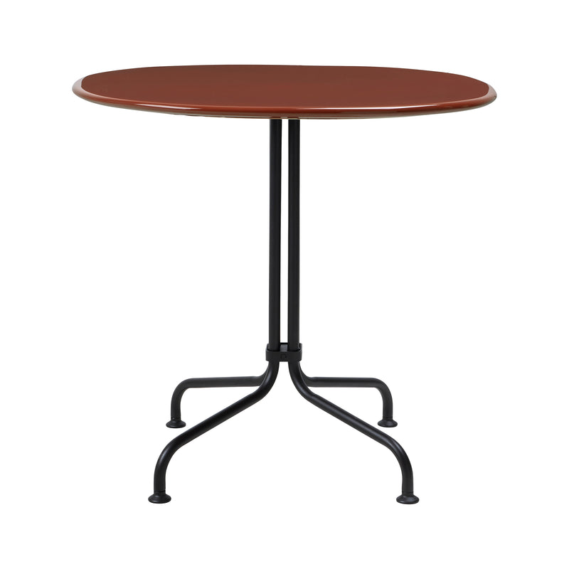 Gubi - Carmel Bistroesstisch | schwarz/rock red
