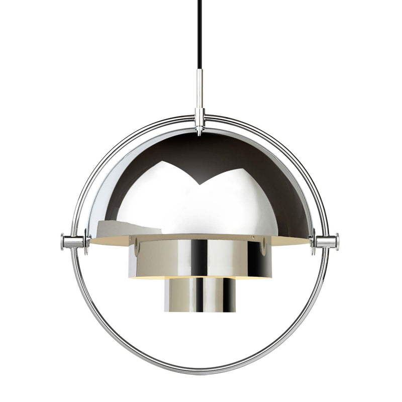 Gubi - Multi-Lite Pendelleuchte | Ø 36 cm / chrom