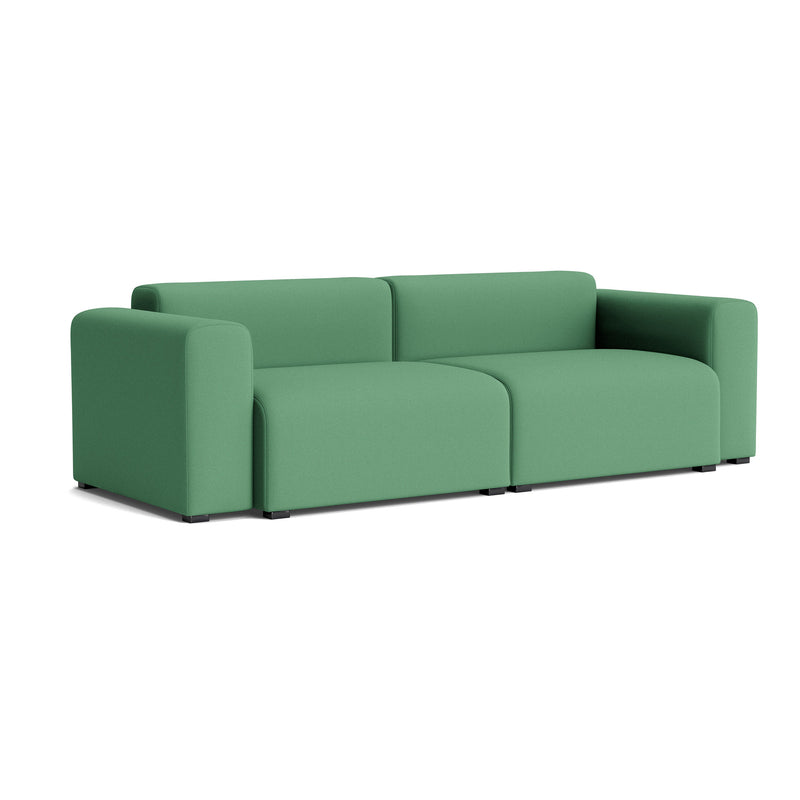HAY - Mags Sofa 2,5-Sitzer mit niedriger Armlehne | Steelcut grün (932) / Armlehne beidseitig / Kombination 1