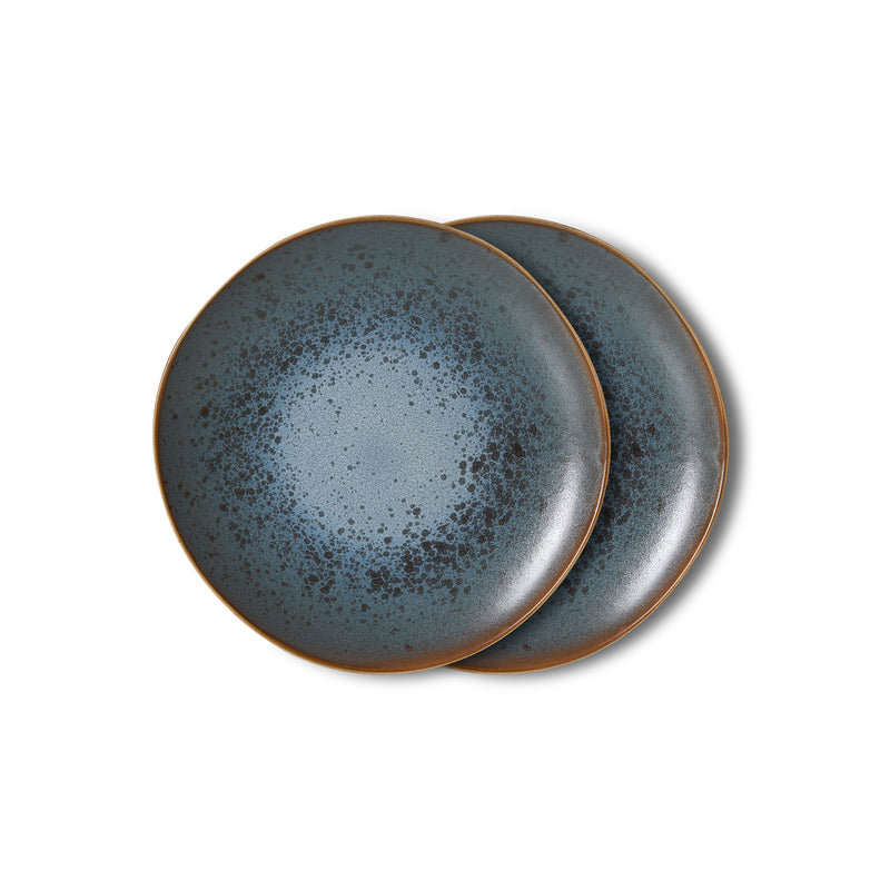 HKliving - 70's Teller Ø 17,5 (2er-Set) | mineral