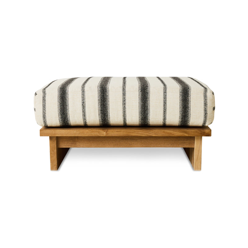 HKliving - Outdoor Hocker Teak | chalkstripe