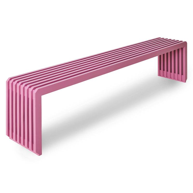 HKliving - Slatted Bank | 160 cm / Hot pink