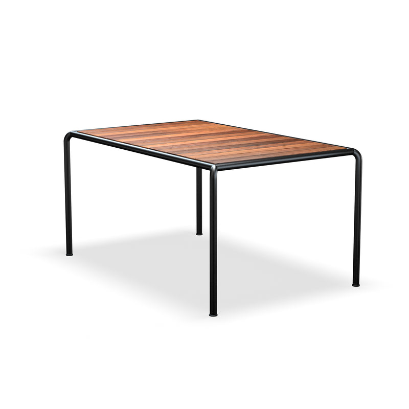 HOUE - AVANTI Outdoor Esstisch | Thermo-Esche / 153 x 98 cm / schwarz