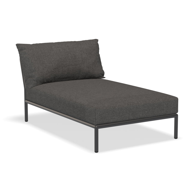 HOUE - Level 2 Chaise Longue | dark grey basic / dark grey