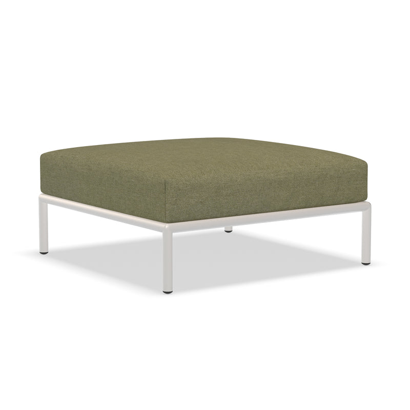 HOUE - Level 2 Ottoman | leaf / muted white