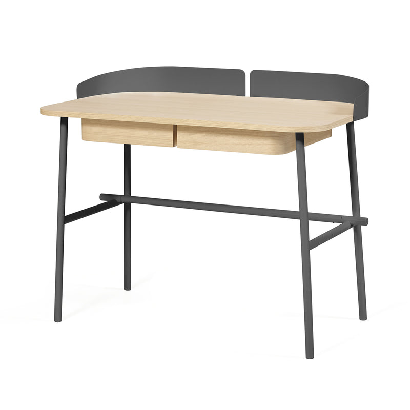 Hartô - Schreibtisch Victor | Eiche natur/schiefergrau