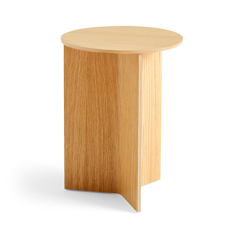 HAY - Slit Table Round | Ø 35 x H 47 cm / Eiche natur