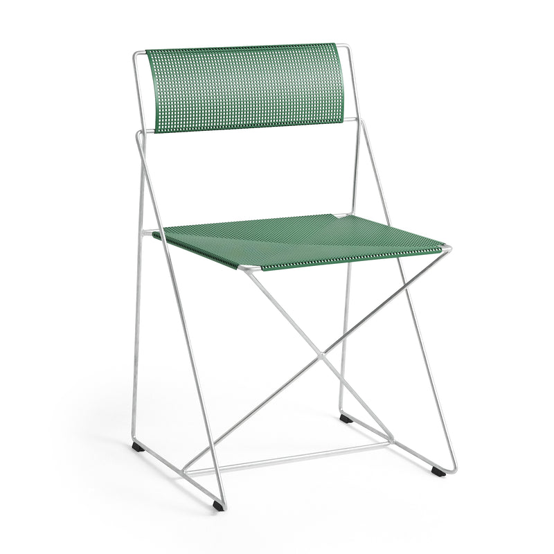 HAY - X-Line Stuhl Outdoor | leek green / feuerverzinkt