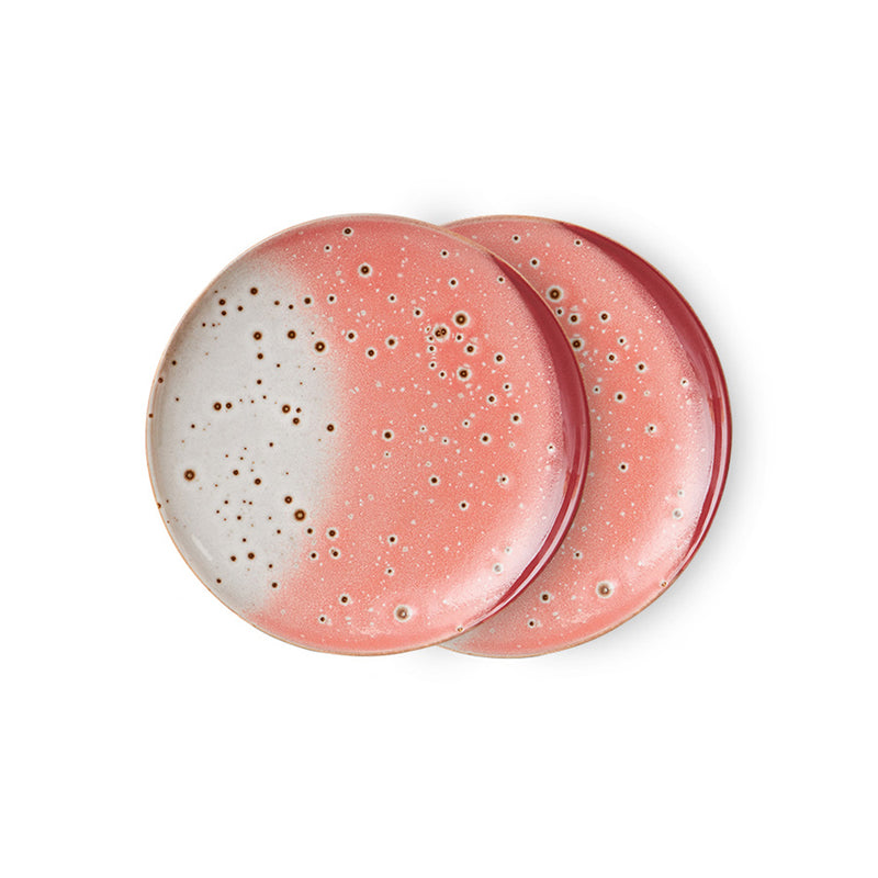 HKliving - 70's Teller Ø 17,5 (2er-Set) | lychee