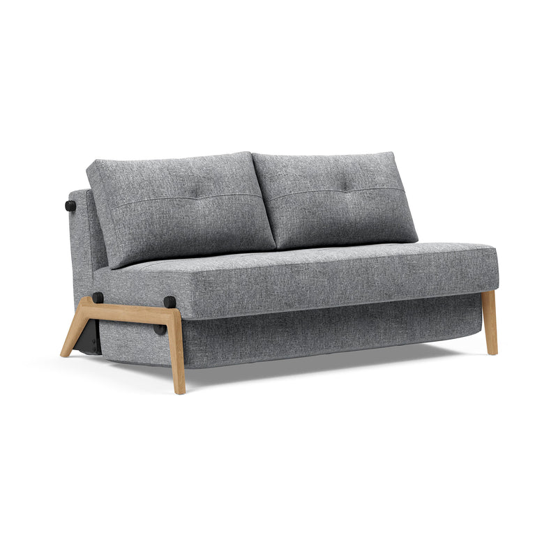 Innovation Living - Cubed 140 Schlafsofa | Innovation Living Twist granite (565) / Eiche