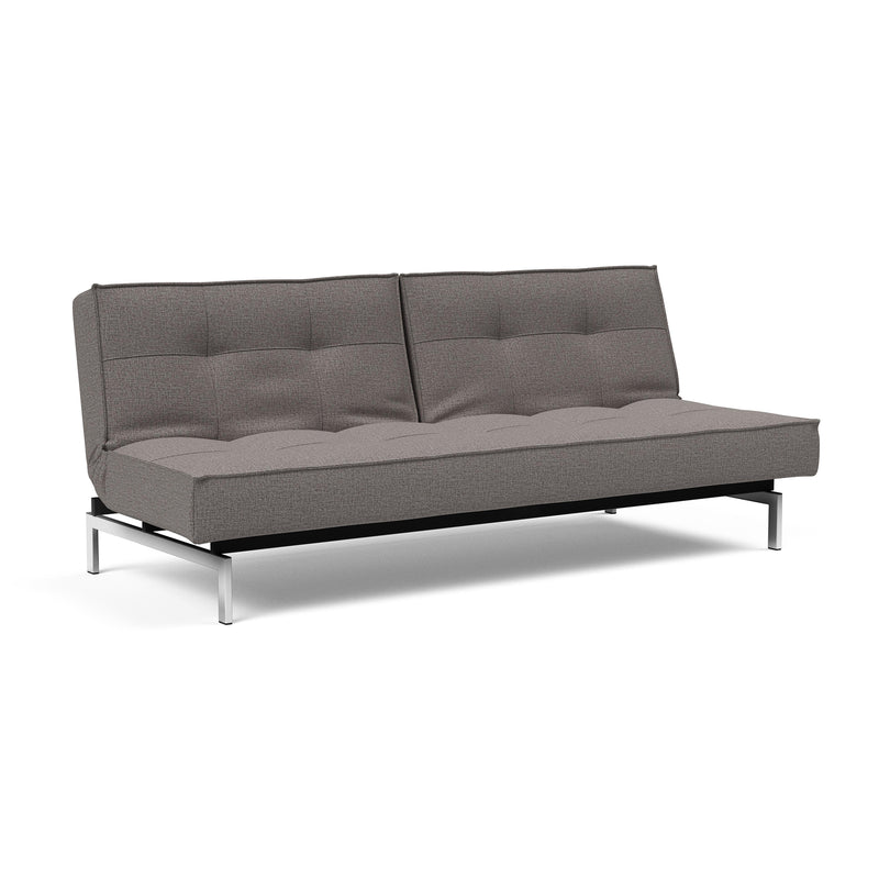 Innovation Living - Splitback Schlafsofa | Innovation Living Mixed Dance grey (521) / Chrom