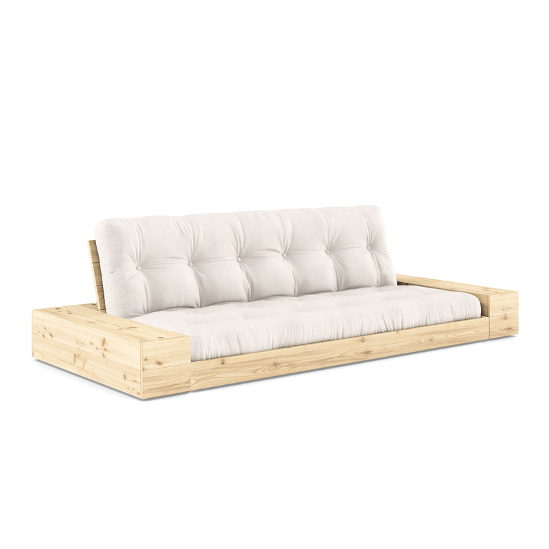 Karup Design - Base Schlafsofa mit Aufbewahrung | 701 Natural / 101 clear lacquered