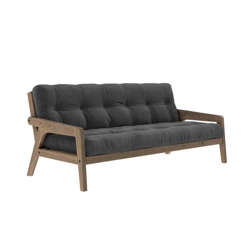 Karup Design - Grab Sofa | 511 Charcoal / 106 Carob brown lacquered