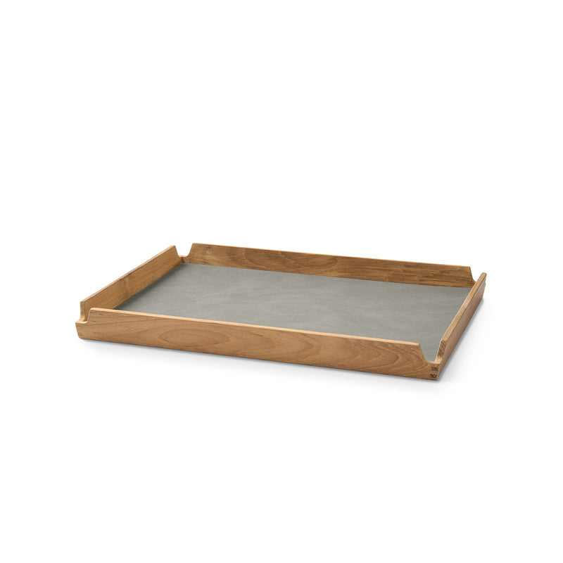 Lind DNA - Airy Teak Tablett Square | Nupo light grey / M