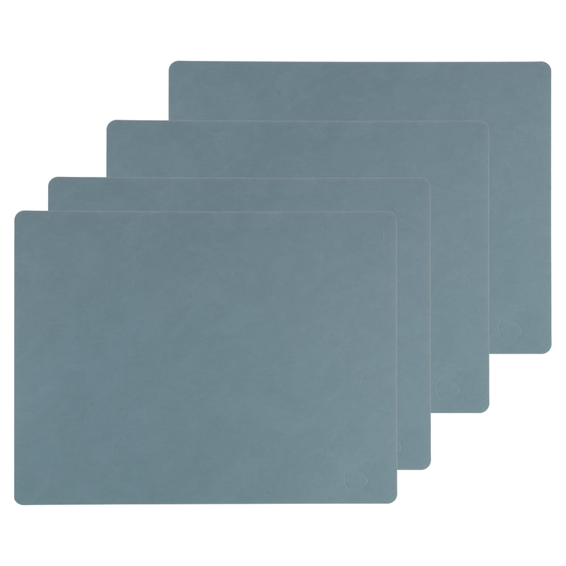Lind DNA - Tischset Square L (4er-Set) | Nupo hellblau