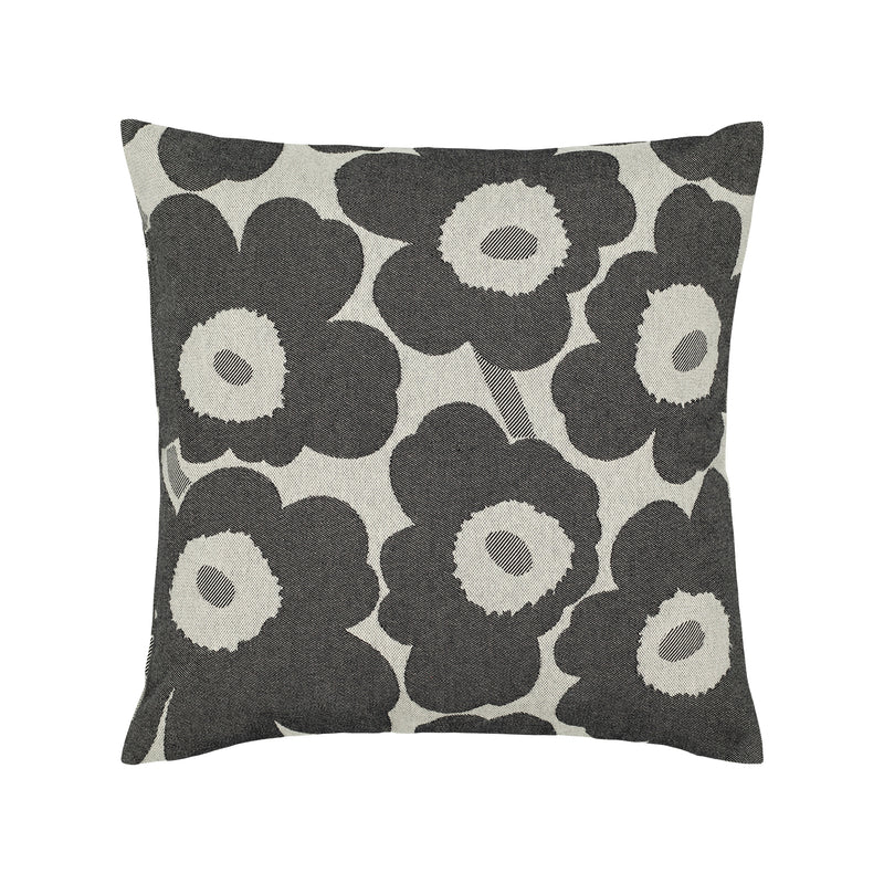 Marimekko - Pieni Unikko Kissenbezug | 47 x 47 cm / off-white/charcoal/sand