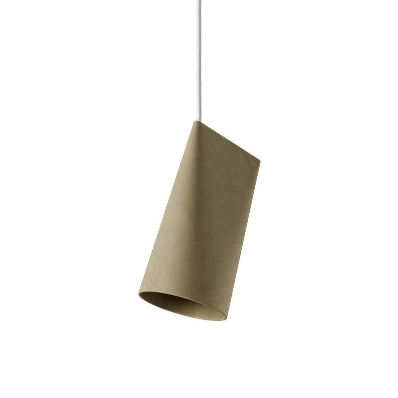 Moebe - Ceramic Pendelleuchte | narrow / olive
