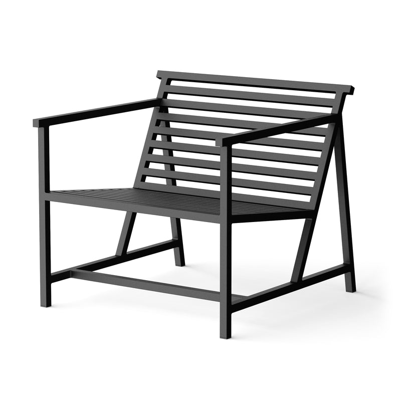 NINE - 19 Outdoors Lounge Armchair | schwarz