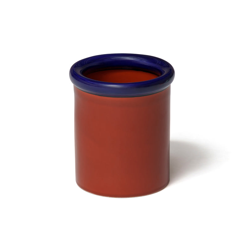 NINE - ROD Gefäß | dunkelblau/terrakotta