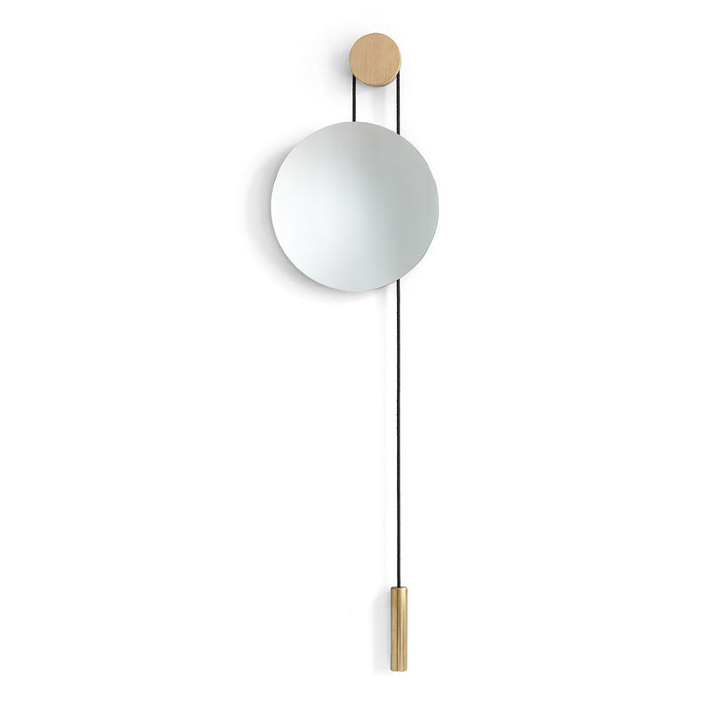 New Works - Rise & Shine Wandspiegel | eiche natur/messing