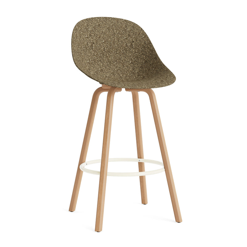 Normann Copenhagen - Mat Barstuhl | Fußstütze cream / H 75 cm / seaweed