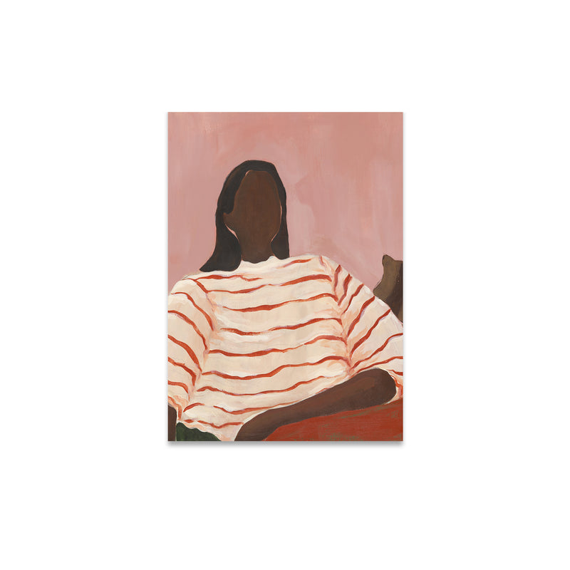 Paper Collective - Red Stripes Poster | 30 x 40 cm