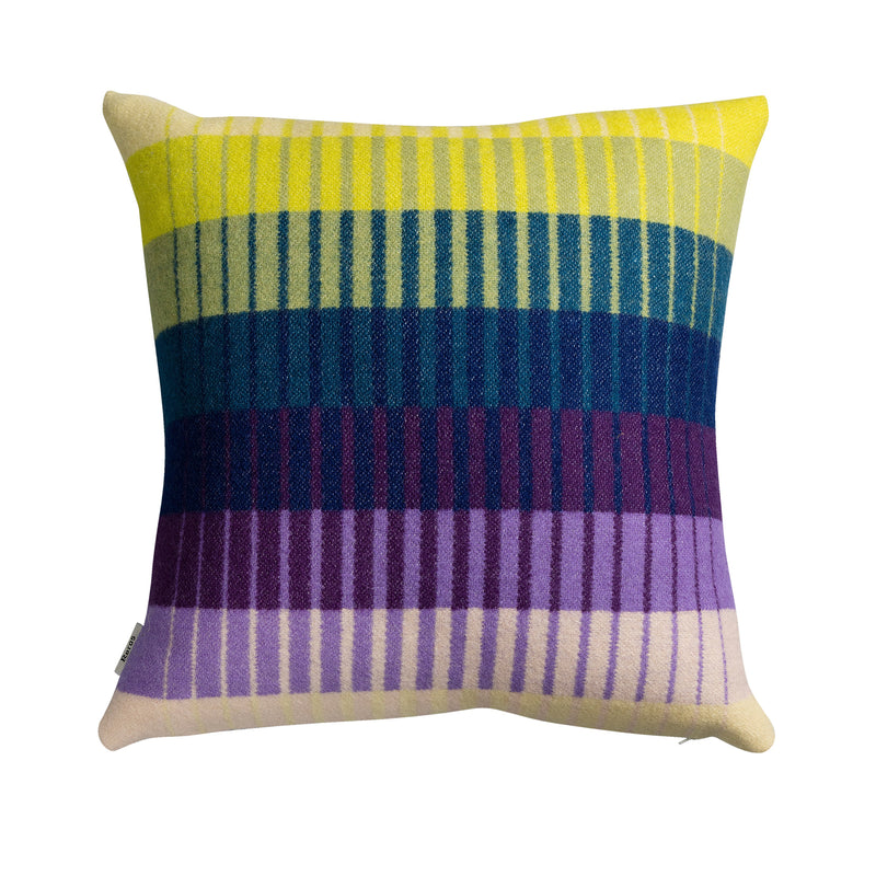 Røros Tweed - Åsmund Gradient Kissen | gelb/blau