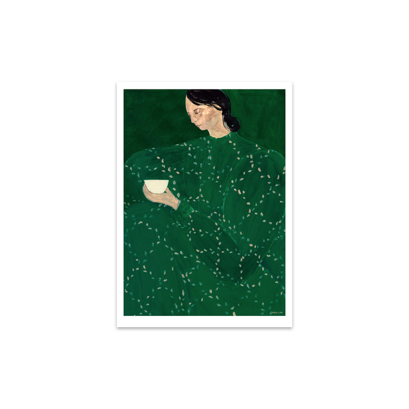 The Poster Club - Coffee Alone At Place De Clichy von Sofia Lind | 30 x 40 cm