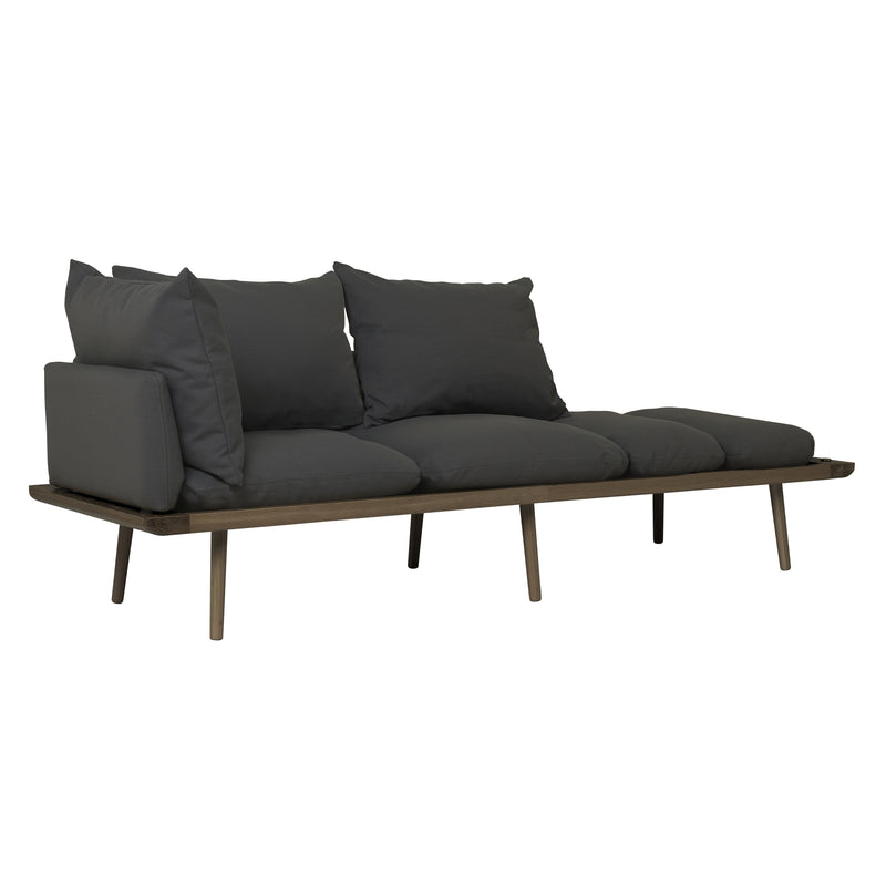 Umage - Lounge Around 3-Sitzer Sofa | shadow / Eiche dunkel