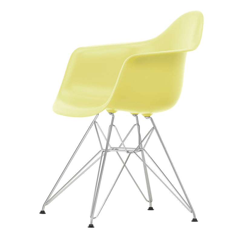 Vitra - Eames Plastic Armchair DAR RE | Filzgleiter basic dark / citron RE / verchromt