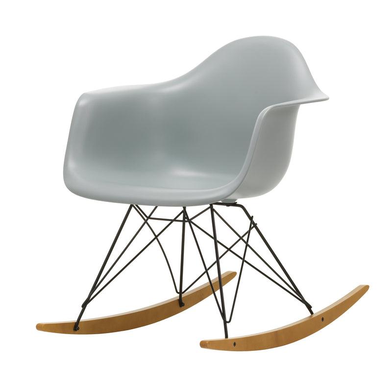 Vitra - Eames Plastic Armchair RAR | Kufen Ahorn gelblich / hellgrau RE / basic dark