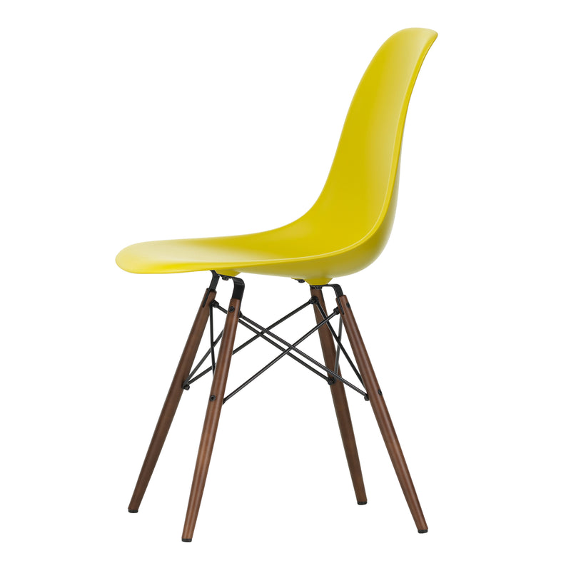 Vitra - Eames Plastic Side Chair DSW RE | senf RE / Ahorn dunkel