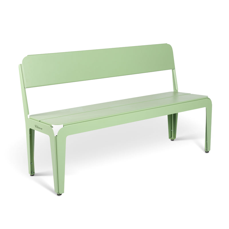 Weltevree - Bended Bench Bank | mit Rückenlehne / blassgrün