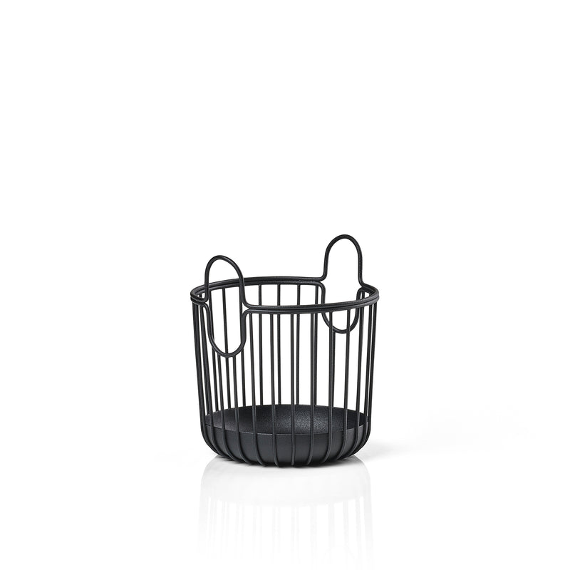 Zone Denmark - Inu Aufbewahrungskorb | Ø 10,5 x H 13,5 cm / schwarz