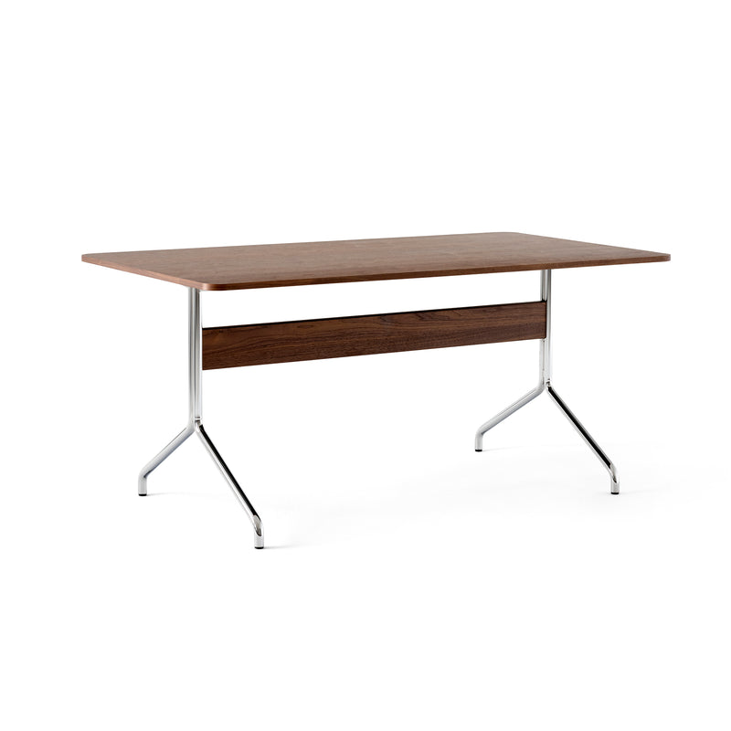 &Tradition - Pavilion Dining Esstisch | 160 x 90 cm / Walnuss / verchromt