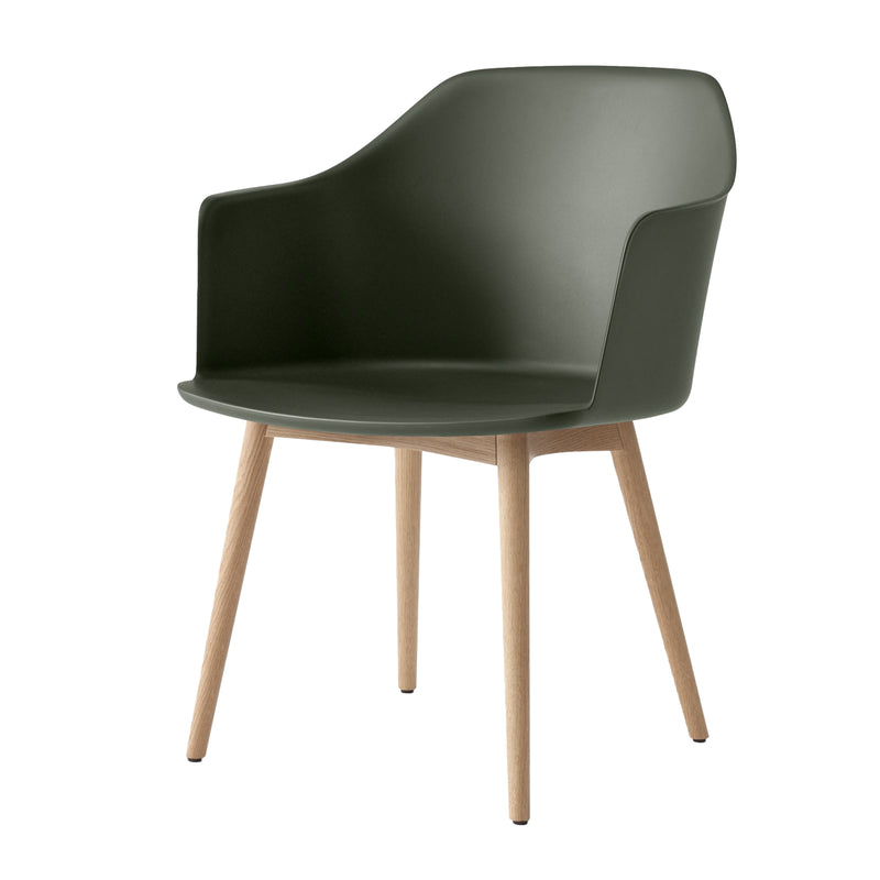 &Tradition - Rely Armchair HW76 | bronze grün / Eiche