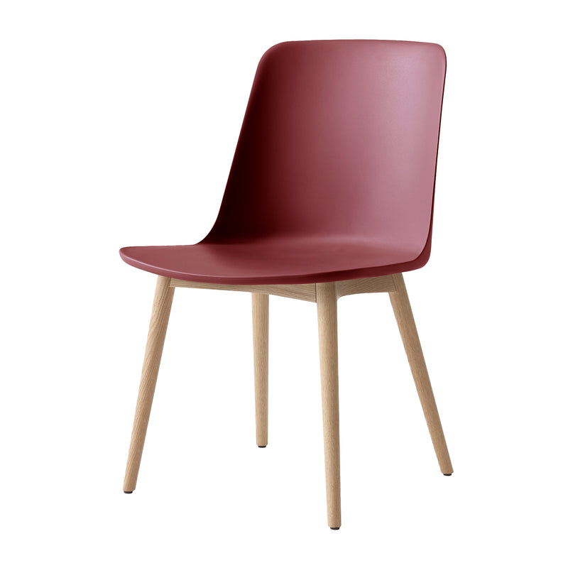 &Tradition - Rely Side Chair HW71 | rotbraun / Eiche