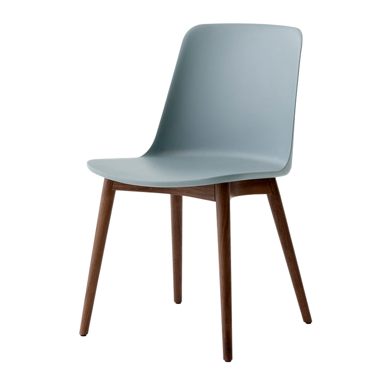 &Tradition - Rely Side Chair HW71 | hellblau / Walnuss